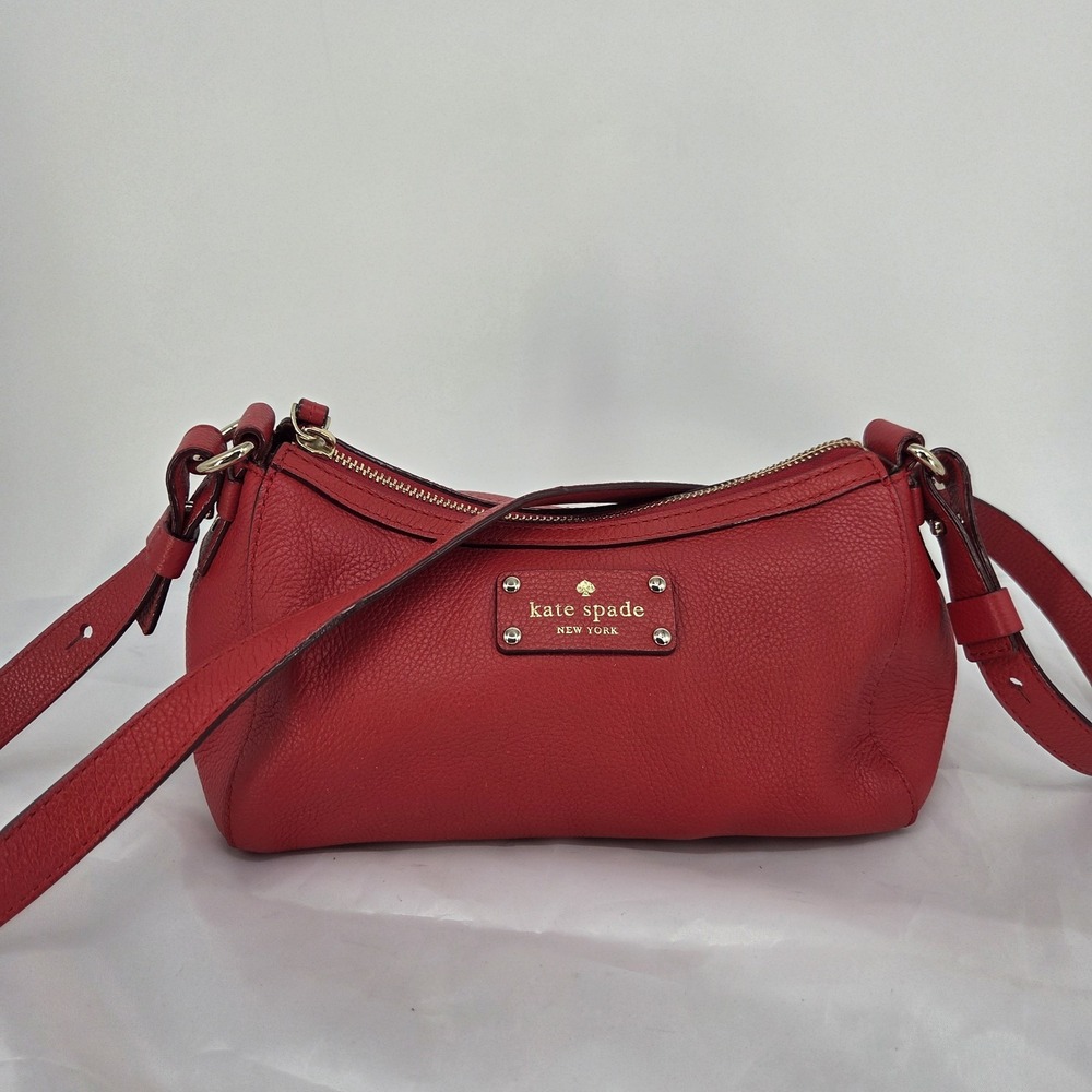Kate Spade Red Leather Crossbody Bag
